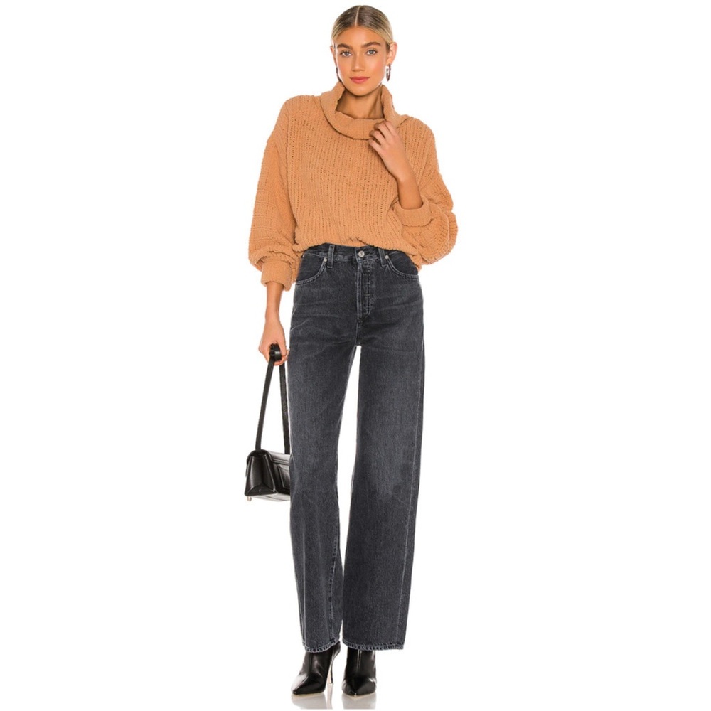 Free People Be Yours Pullover Camel Sweater XL